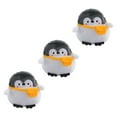 thumbnail image 4 of monederos con diseño de pingüino, bonitos monederos vintage, bolsas de almacenamiento (gris y blanco), 4 of 7