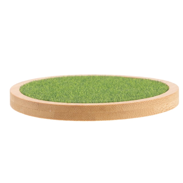 FUTUREORYY 1Pack Simulation Grass Display Stand for Action Figure Stand with Green Color Wood Plastic