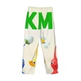 thumbnail image 3 of Lsque Pikmin Print Men's Pajama Pants, Lounge Pant - Comfortable Home Wear,Elastic Waistband, Stylish Design-Large, 3 of 9