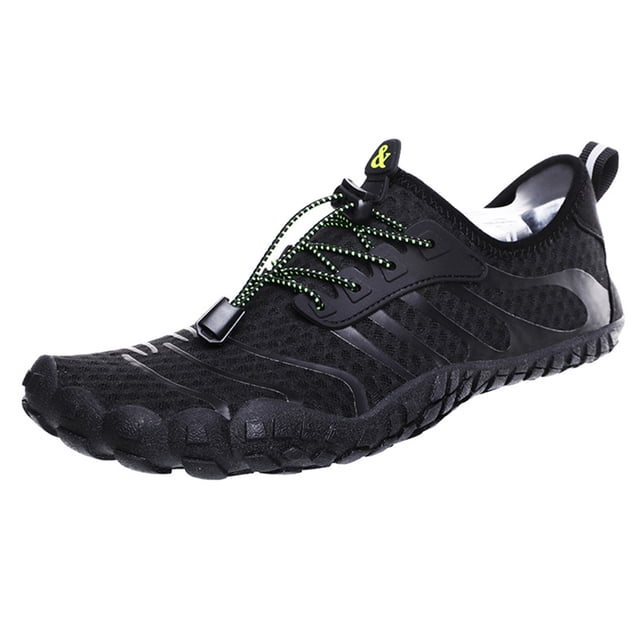 Zapatos De Vadeo Zapatos de agua de playa para hombre, zapatos descalzos de malla suave para senderismo al aire libre (40 negro) Likrtyny Para Estrenar