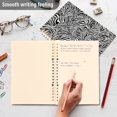 thumbnail image 5 of Haosy Black White Zebra Stripe Notebooks 1-subject Journal 60 Sheets A5 College Ruled Paper Detachable Ring 8.3"x5.7", 5 of 8