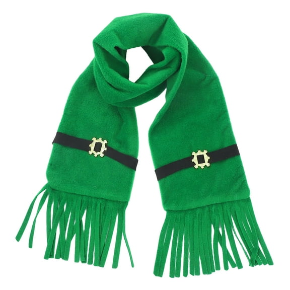 LITINKIMI Thick Green Christmas Scarf for Women Non Woven Fabric 1Pcs 70.9X7.9X0.8In