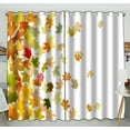 thumbnail image 1 of EREHome Maple autumn falling leaves Blackout Window Curtain Drapery Panels 52x84 Inch one peal two Piece, 1 of 1