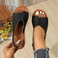 thumbnail image 6 of Mepaouo Women's Slingback Flat Sandals Open Toe Summer Beach Walking Shoes Cork Footbed Slip on Slides, 6 of 8