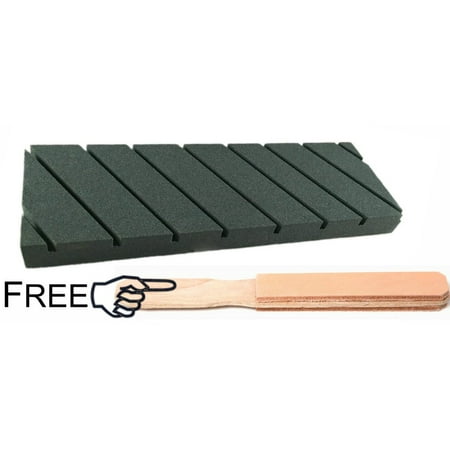 - Flattening Stone for Waterstones- 9x3x3/4 & Free Leather Pocket Hone Included