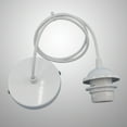 thumbnail image 4 of 1m E27 LED Lamp Holder Electric Light Socket Base Type Bulb Holder Ceiling Pendent Lamp Cover (White), 4 of 5