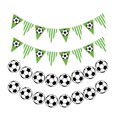 thumbnail image 1 of 4pcs Soccer Pennant Banner Soccer Party Decorations Triangle Football Flags For Birthday Sports Events Wall Hanging, 1 of 4