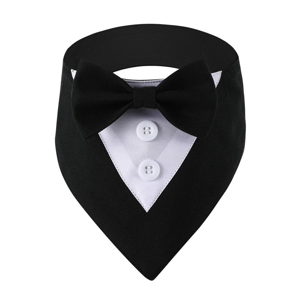 WIND LAND Cat Collar with Bow Tie for Small Medium Girl Dogs Cat Wedding Costume