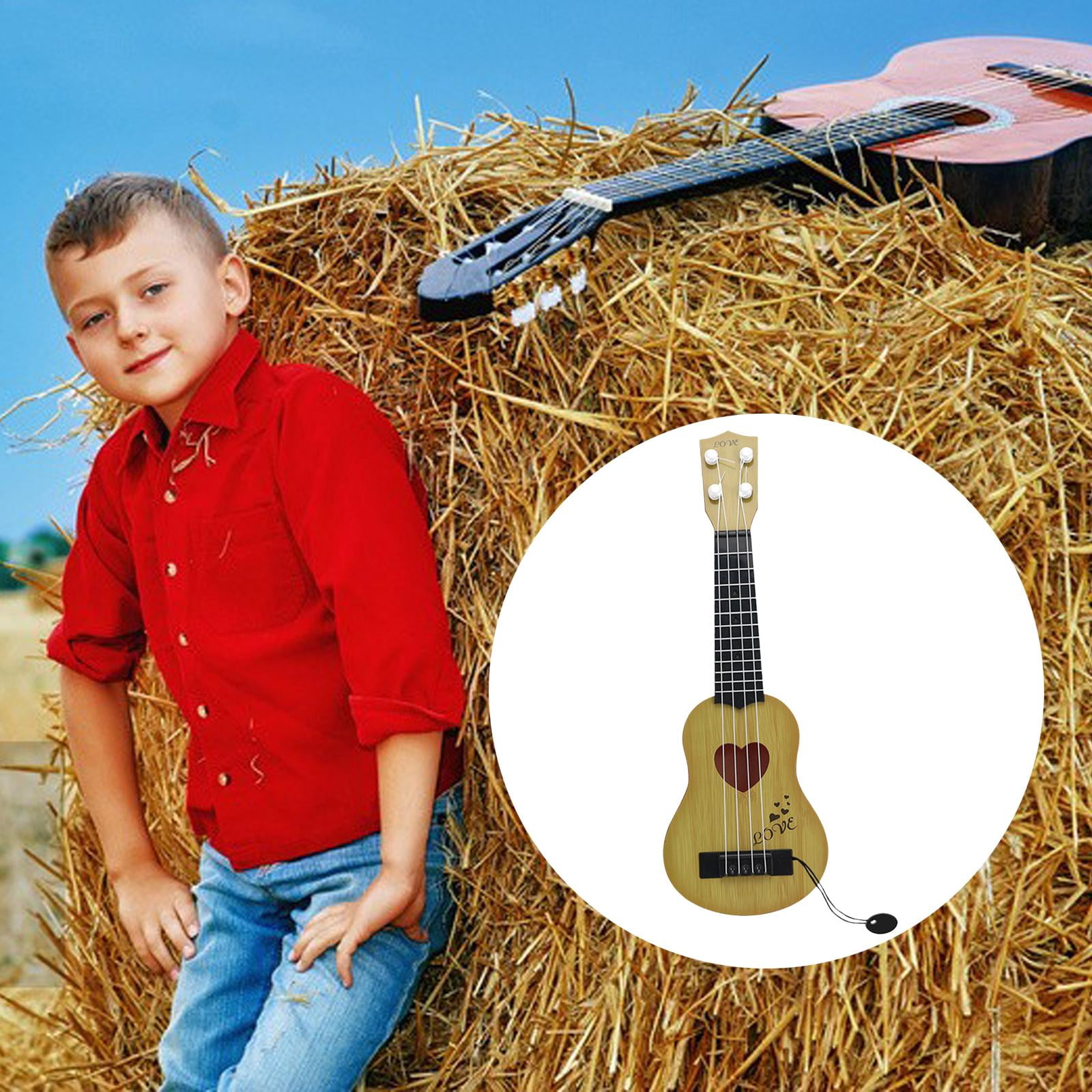 LeeQinersw 2pcs Kids Ukulele Guitar Toy Musical Instrument Skill Improving for Beginner