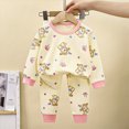 thumbnail image 2 of Paguaki Boys Pajamas Long Sleeve Set Boys Basic Print Pajama Set Snug Long Sleeve Sleepwear, 2 of 6