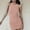 Pink, variant on Tbopshirt Wedding Guest Dresses for Women Summer Solid Color Fashion Slim Pleated Thread Sleeveless Round Neck Dress