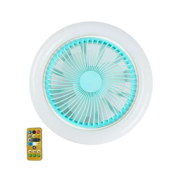 Ventiladores de techo con luces, luz de techo con ventilador, accesorio de iluminación de techo moderno Lámpara de ventilador de techo para dormitorio Azul 36W Fernando Ventiladores de techo con luces
