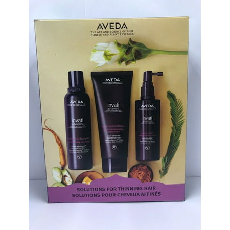 Aveda Invati ADVANCED Shampoo 6.7 Oz Conditioner 6.7 Oz Revitalizer 5 (Best Aveda Shampoo And Conditioner)