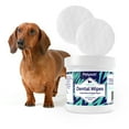 thumbnail image 2 of Petpost | Dental Wipes for Dogs - Bad Breath Gone in Days - 100 Presoaked Pads in Natural Tooth Cleaning Solution, 2 of 7