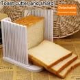 thumbnail image 2 of Shoreew Toast Cutter Bread Slicer Guide Adjustable Width Cutter for Homemade Bread Foldable Crumb Tray 10/20mm Thickness Reusable Kitchen Tool, 2 of 6