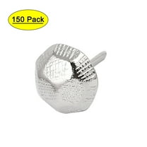 Unique Bargains 7/16" Dia Stainless Steel Thumbtack Upholstery Decorative Nail Thumb Tack 150PCS
