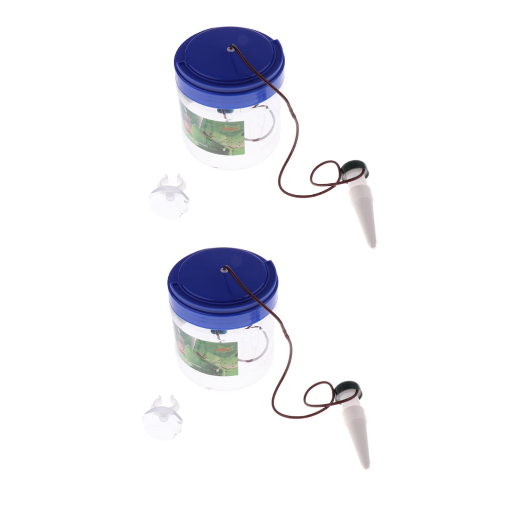 2 Pcs Reptile Automatic Drinking Water Filter Dripper for Chameleon Lizards 