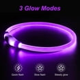 thumbnail image 2 of Light Up Dog Collars, Single-Color USB Rechargeable LED Dog Collar 1 Count, TPU Cuttable Size Glow Collar for Dogs, Dog Collar Light, Please Do Not Use Fast Charging, 2 of 6