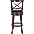 thumbnail image 2 of Safavieh Butler 38" Bicast Leather Bar Stool, Cappuccino/Black Seat, 2 of 4