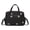 Black Bear, variant on Large Capacity Floral Maternity Diaper Bag, Cotton Padded Travel Toiletry Luggage Bag (white Floral)