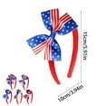 thumbnail image 3 of Elegant Bow Headband Hair Accessories for Girls with Red Blue White Design, 3 of 4