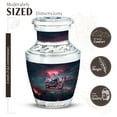 thumbnail image 2 of JAGASY Bike Miniature Urn for Mother, Blue Tiny Urn for Ashes Adult Male, Sunset Clouds Cemetery Tree Decorative Urns for Human Ashes, Pink Keepsake Cremation Urns for Father, (3 Inch), 2 of 7