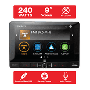 Dual Electronics DCPA901W 9-inch Certified Apple CarPlay Android Auto Wired or Wireless Single DIN Car Stereo Radio Built-in Bluetooth Sirius XM Ready New