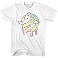 thumbnail image 1 of Real Ghostbusters Pastel Slime White Adult T-Shirt Tee, 1 of 2