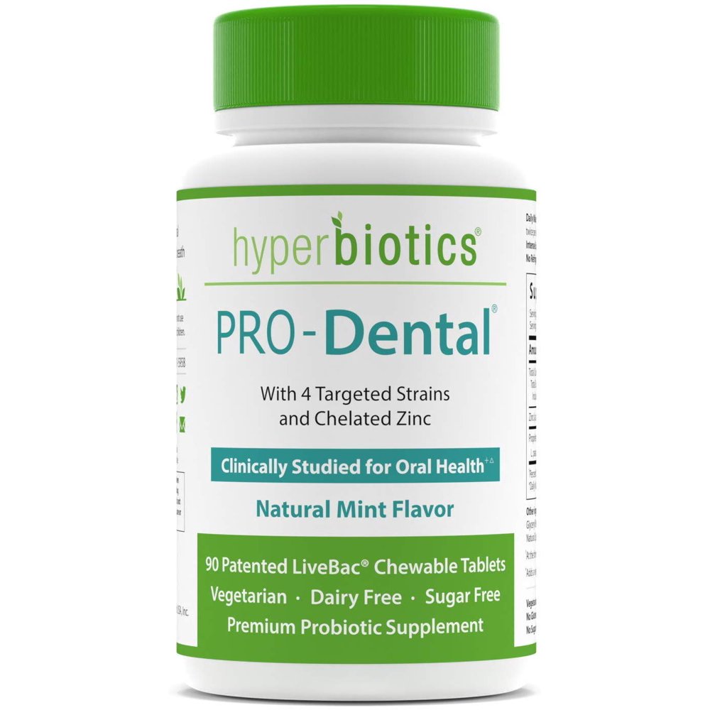 Hyperbiotics PRODental w/ 4 Targeted Strains & Chelated Zinc