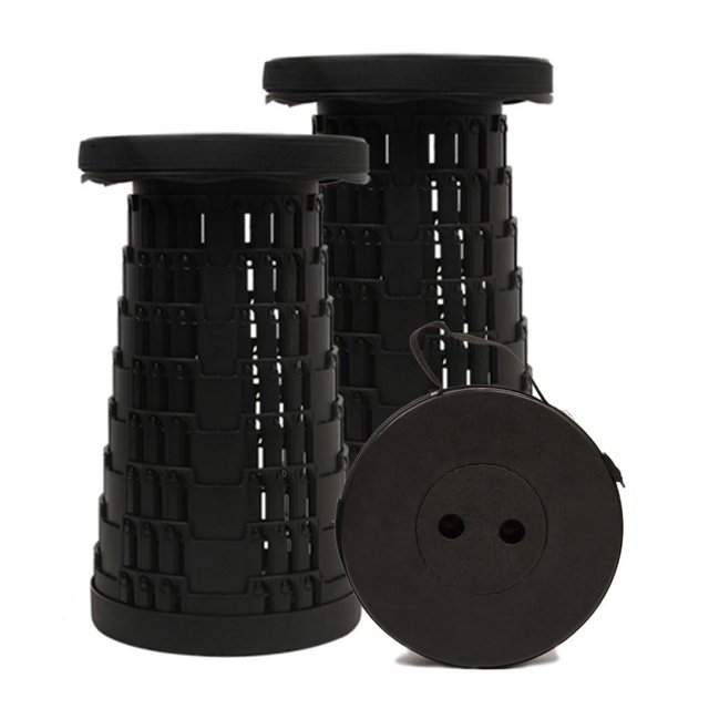 Taburete plegable y portátil ajustable JAEMEYEM, 2 piezas