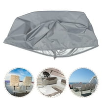 Worgeous 1Set 50.8x45.7in Grey Boat Seat Cover Protective Waterproof Dustproof Rainproof Marine Accessory