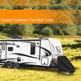 thumbnail image 2 of 600D Oxford Cloth RV Trailer Hitch Cover - Weatherproof, Dustproof & Snowproof Towing Ball Coupling Protector with Adjustable Webbing, Easy Installation for Camping Caravans, Indoor/Outdoor Use,, 2 of 7