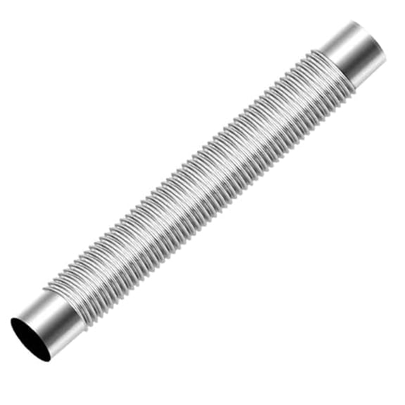 Stainless Steel Chimney Pipe for Stove Vent - 1-Pack Wall Flue Extension and Bend Replacement