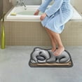 thumbnail image 4 of UNLLLL Super Absorbent Bath Mat Cute Bathroom Entrance Slip Mats Household Bathroom Absorbent Floor Mats Toilet Quick-drying Cushions Bathroom 40 X 60cm, for Adults, Children and Pets, 4 of 4