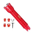 thumbnail image 1 of Instalador de grifo y fregadero 14 en 1 llave de tubo de agua llave de tuerca de extracción portátil multifunción para baño cocina fontanería llave de Zulema instalador de fregadero, 1 of 8