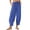 AE Dark Blue, variant on Eytino Women's Summer High Waisted Baggy Pants Casual Ankle Length Trouser Slacks with Pockets Black L