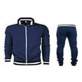 thumbnail image 2 of Men Tracksuit Athletic Sports Casual Full Zip Running Jogging Gym Sweatsuit Jacket and Pants Set, 2 of 4