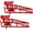 red, variant on 2 Pack Car Truck Service Ramps Lifts, 5T 10000lbs 9.8-15 inch Vehicle Ramps For Auto Trailer Repair