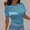 Sky Blue, variant on MAIHAN T Shirt Women Casual Summer Boho Tops Casual Basic Tee Shirts Summer T Shirt Beach Vacation Clothes for Casual 2026