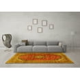 thumbnail image 3 of Ahgly Company Indoor Rectangle Medallion Yellow Traditional Area Rugs, 5' x 7', 3 of 4