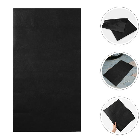 OUNONA FRCOLOR Washable Oil Absorbent Mat Garage Flooring Pad with Rubber Backing for Non Slip Safety Car Reusable Oil Mat 1 Set