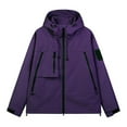 thumbnail image 4 of Ierhent Men's Lightweight Jackets Men's Windbreaker Jacket Lightweight Water-Resistant Windbreakers for Men(Purple,XXL), 4 of 5