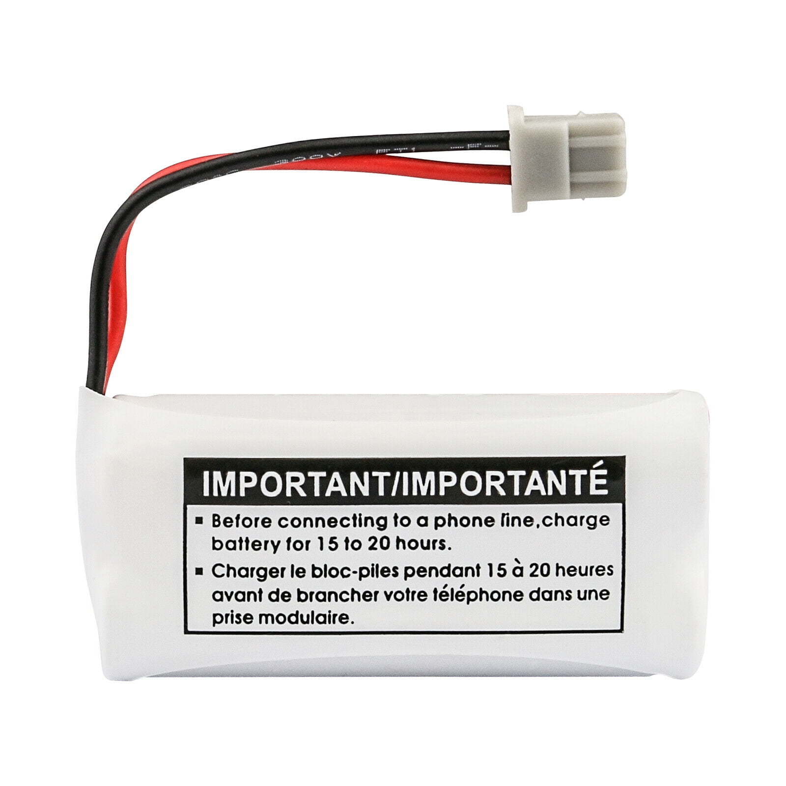 2 Piles Rechargeables BT-1008 900mAh 2,4V - Compatibles Uniden, Dantona, Empire, Lenmar - Pour Téléphones Sans Fil - 2