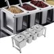 thumbnail image 3 of Soporte para lavabo de mermelada estante dispensador de condimentos telescópico anti abolladuras para tienda de té con leche ANGGREK  Otros, 3 of 8