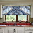thumbnail image 3 of Yayeee Kitchen Curtains Tier Set of 2 Light Filtering 57"x24" Over Sink Window Panels, Abstract Marble Pattern, 3 of 7