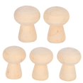 thumbnail image 4 of Cuerpos de Muñecas de Clavija, Muñeca de Clavijas Sin Terminar, Suministros de Artesanía Fácil de Pintar Cabeza de Hongo para Artesanías, 4 of 7