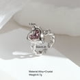 thumbnail image 3 of onlyliua Ofertas Del Día de Hoy Pendientes Elegantes de Corazón para Mujer, Accesorios de Anillo de Cristal de Circón, Joyería, 3 of 7