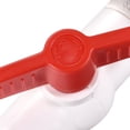 thumbnail image 5 of Uxcell ABS Ball Valve Barb Connector Spigot Kit G1/2 with Bulkhead Fitting Adapter White Red for Water Tank, 5 of 5
