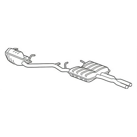 Genuine OE Mopar Muffler & Pipe Assembly - 68271450AB Fits select: 2015-2016 DODGE CHARGER R/T