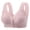 17#Pink, variant on Qwertyu Daisy Bras for Older Women Front Closure No Wire Comfortable Convenient Buckle Bra Comfy Everyday Bra Beige 38
